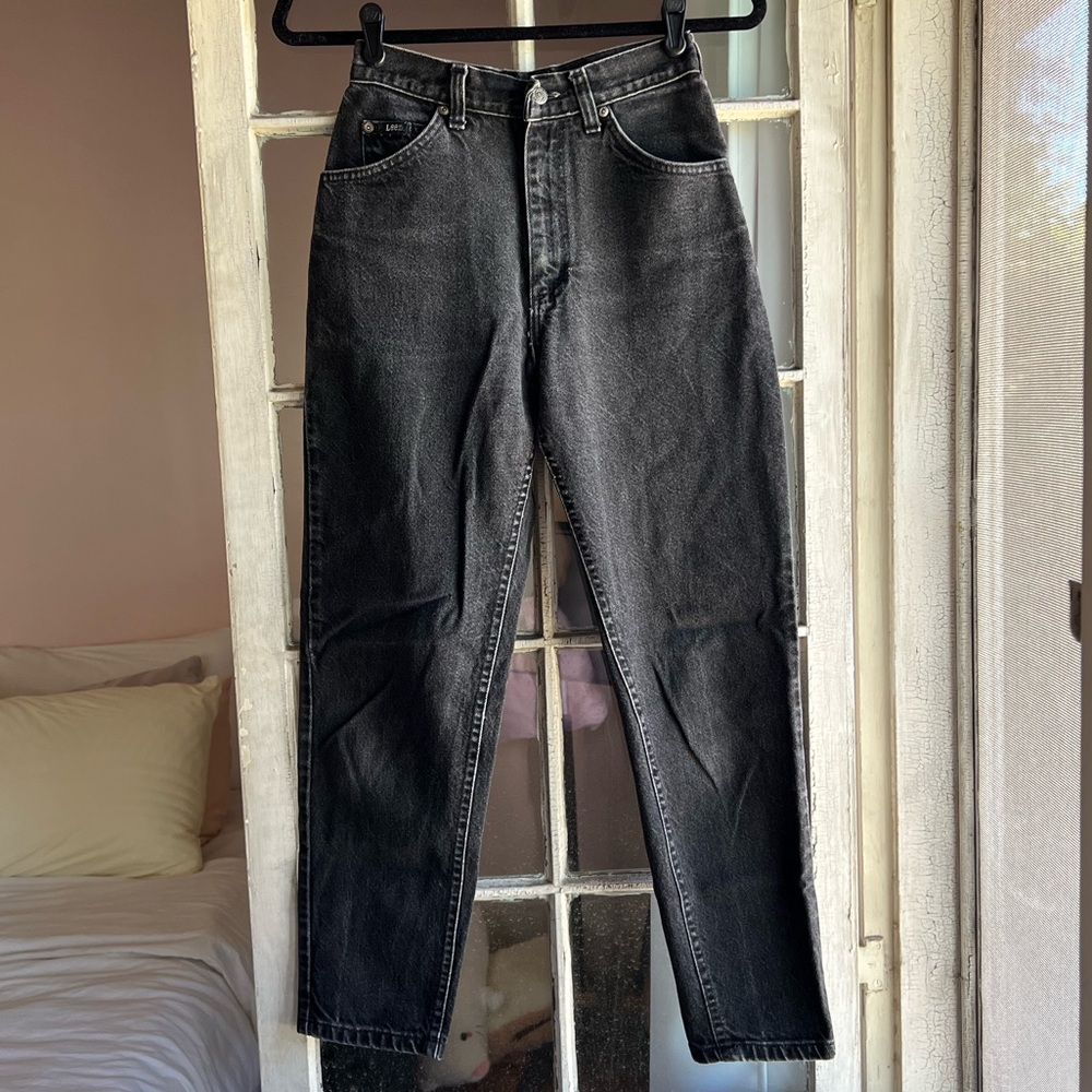 Lee Black High-Waisted Denim Jeans